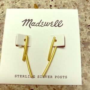 MADEWELL GOLD DROP EARRINGS